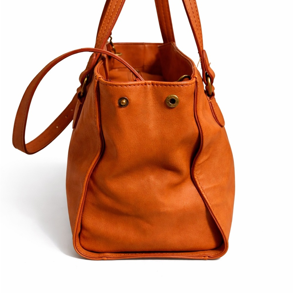 Universal Thread Burnt Orange Leather Satchel - image 3